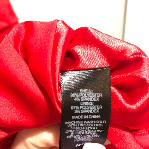 Express Ruffled Strapless Dress - Picture 6 of 7